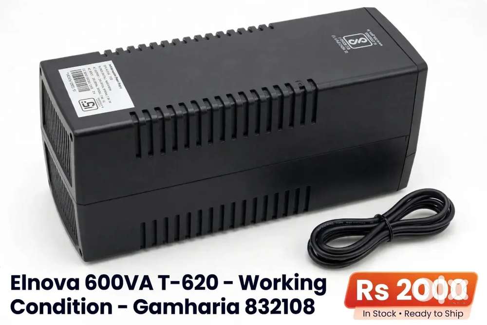 Elnova 600VA T-620 UPS 360W Working Condition - Gamharia 832108