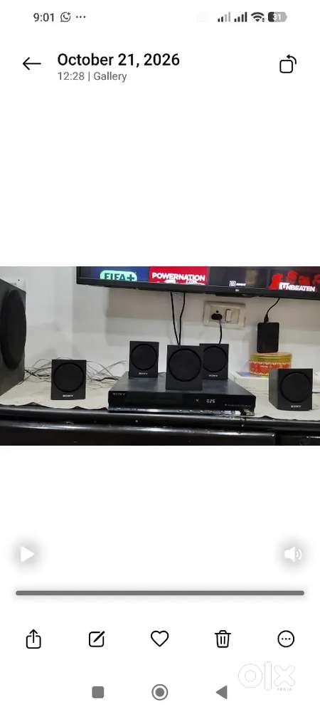 Sony 5.1 Home Theatre 360 watts fully working condition