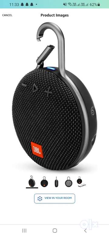 Tech, JBL Clip 3 Portable Bluetooth Speaker