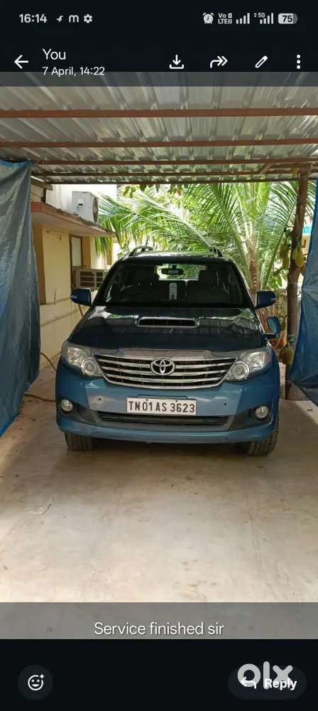Toyota Fortuner 2012 Diesel 140000 Km Driven