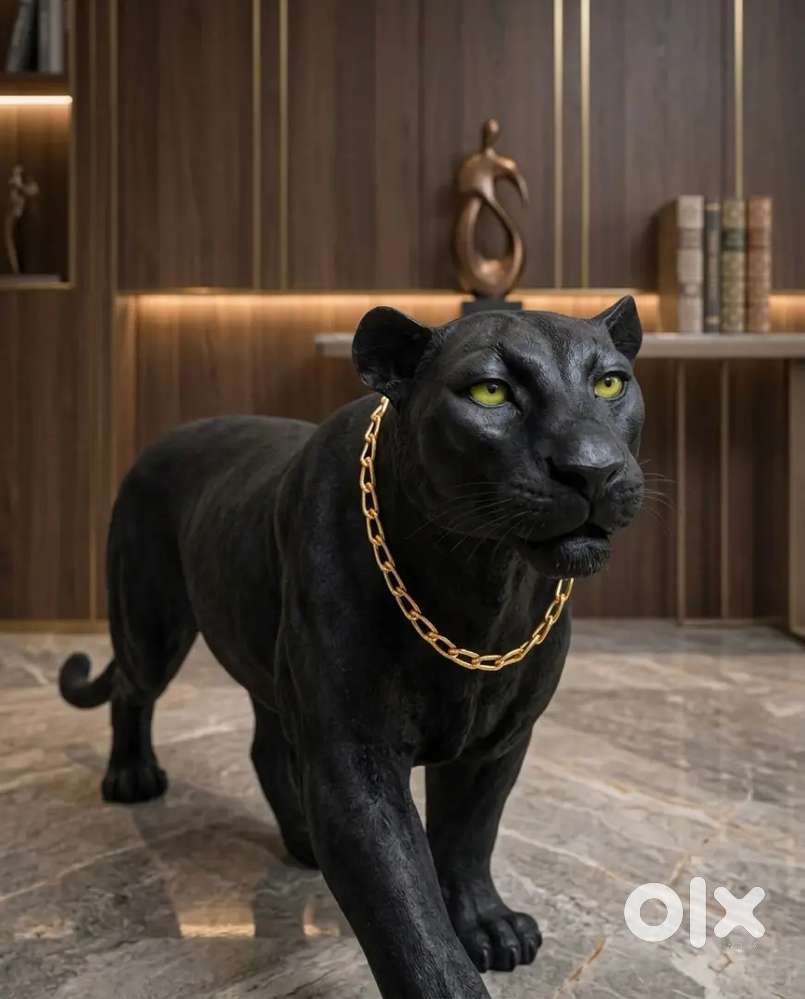 Black panther for home decore 3 ft