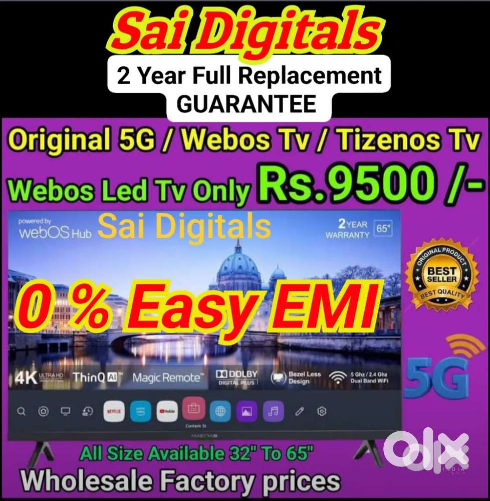 New Year 2026 OFFER Smart 4K LED TV // 2 Year Guarantee Bill