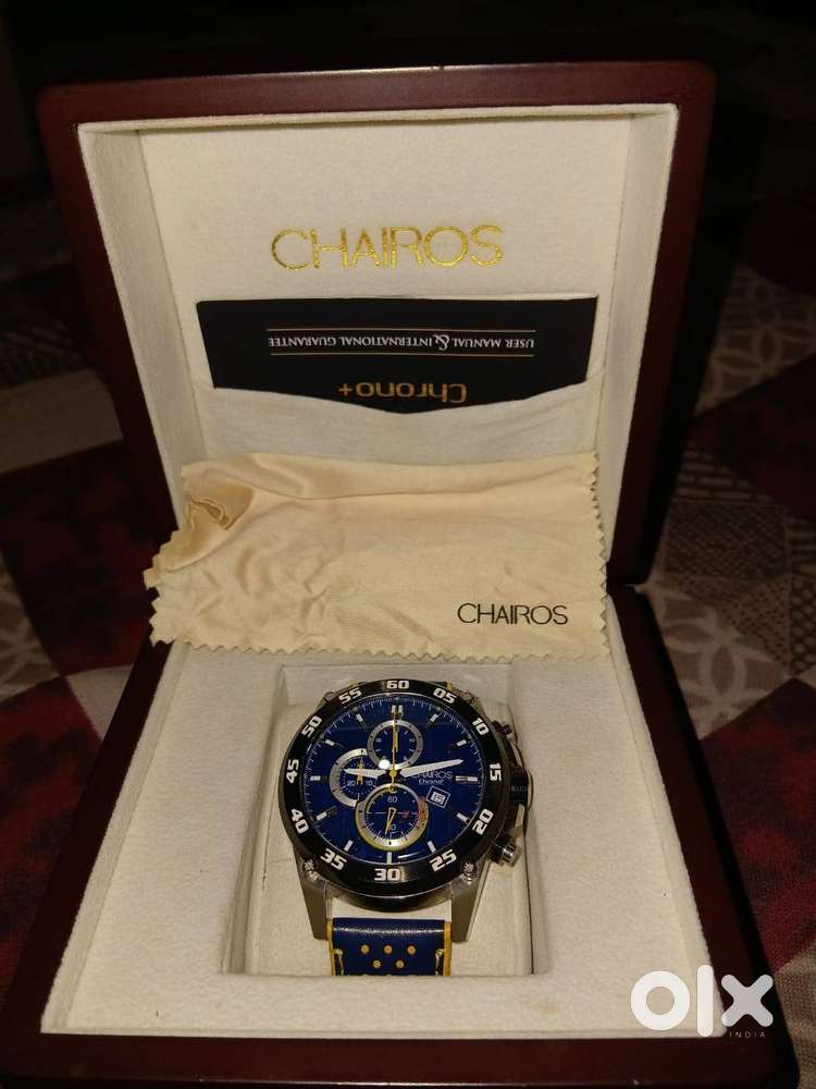 CHAIROS Chrono Plus Blue Chronograph Watch swiss made - Men - 1824647226