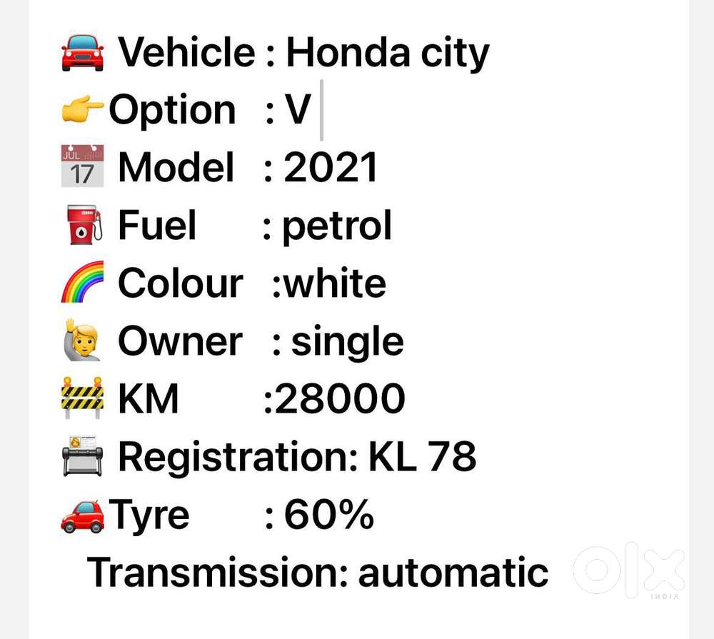 Honda City V At, 2021, Petrol