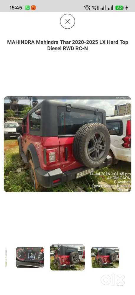Mahindra Thar.e Diesel 2024 Bank Seized Car