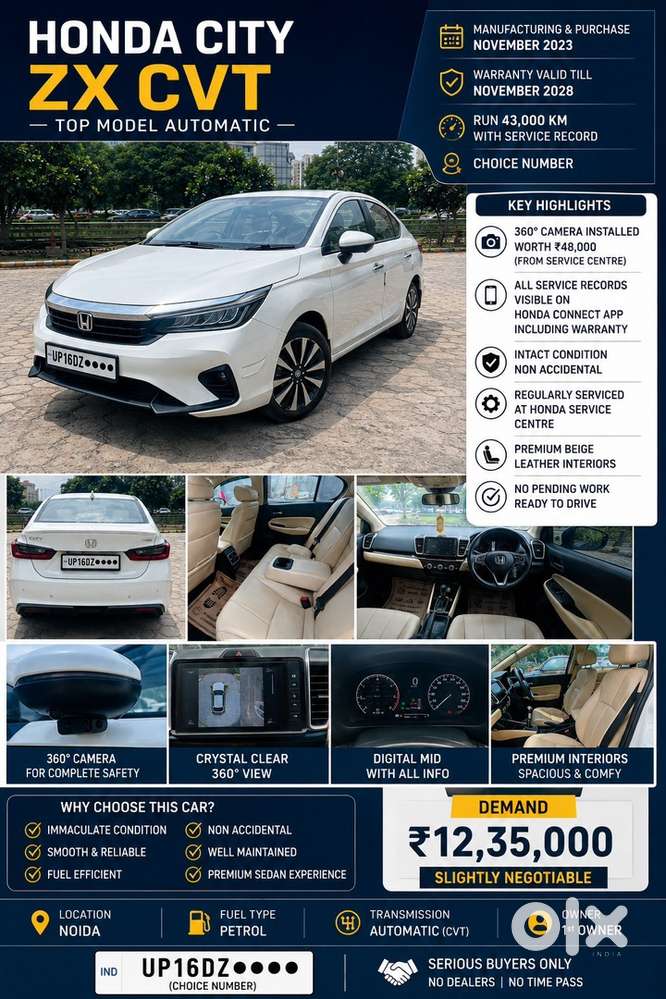 Honda City Zx Petrol 2023