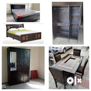 Brand new 5x6 wooden queen double cot just 6999 free