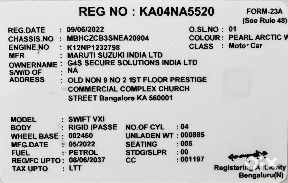 Maruti Suzuki Swift Vxi Abs Bsiv, 2022, Petrol