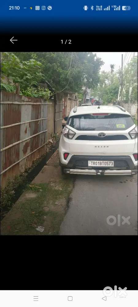 Tata Nexon White Colour With Base Tube Harmon Sound System