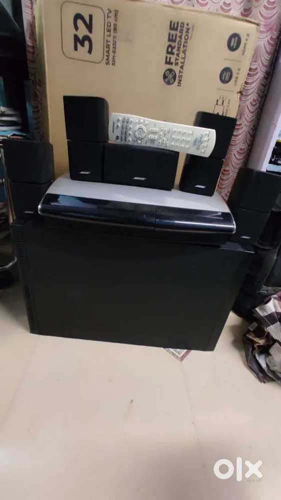 Bose AV 48 lifestyle full set woofer need service only 2 channal worki