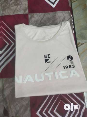 Brand new nautica t shirt XL size milk Rose colour for sale - Men -  1751124379