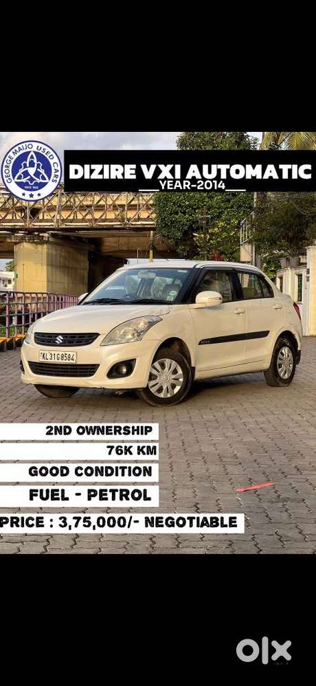 Maruti Suzuki Dzire 1.2 Vxi Amt, 2014, Petrol