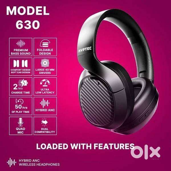 Kyptec LifeStyle 630 Hybrid ANC Wireless Headphones with Quad Mic, 40