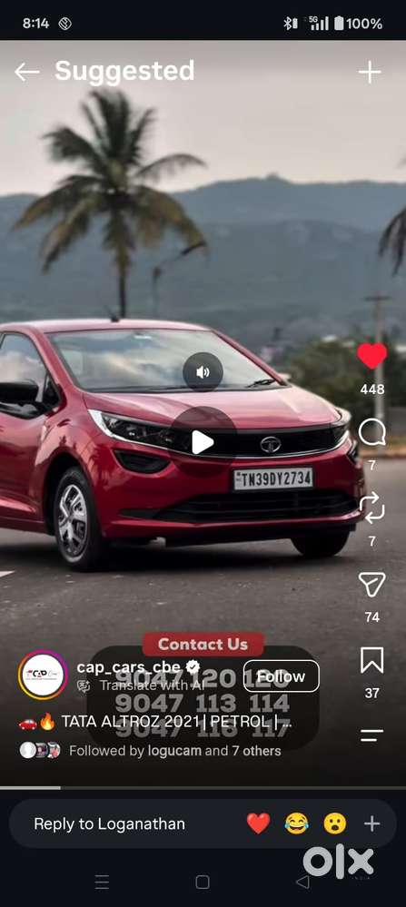 Tata Altroz 1.2 Xe Plus Petrol, 2020, Petrol