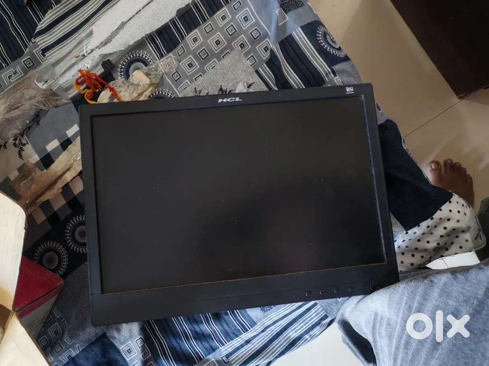 Monitor and wireless keyboard and mouse