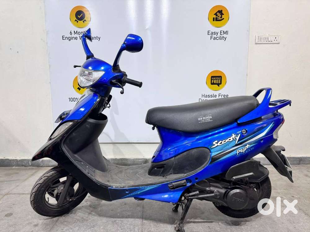 Scooty Pep Blue Blue Scooty Plus Bike Tvs Scooty Pep Patna