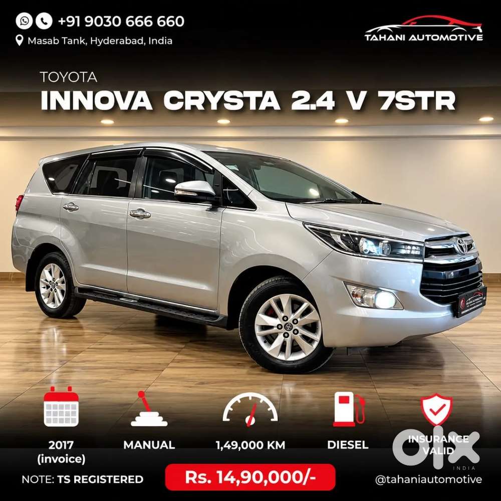 Toyota Innova Crysta [2020-ongoing] 2.4 Vx 7 Str, 2016, Diesel