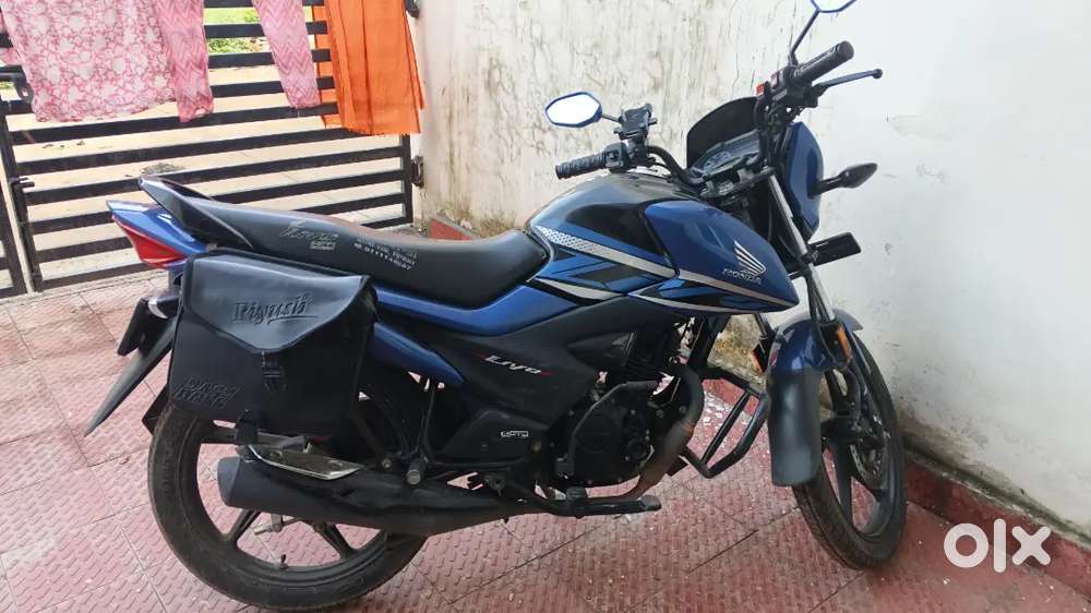 Livo Bs6 Livo Bike Blue Colour Blue And Black Honda Livo Bike At