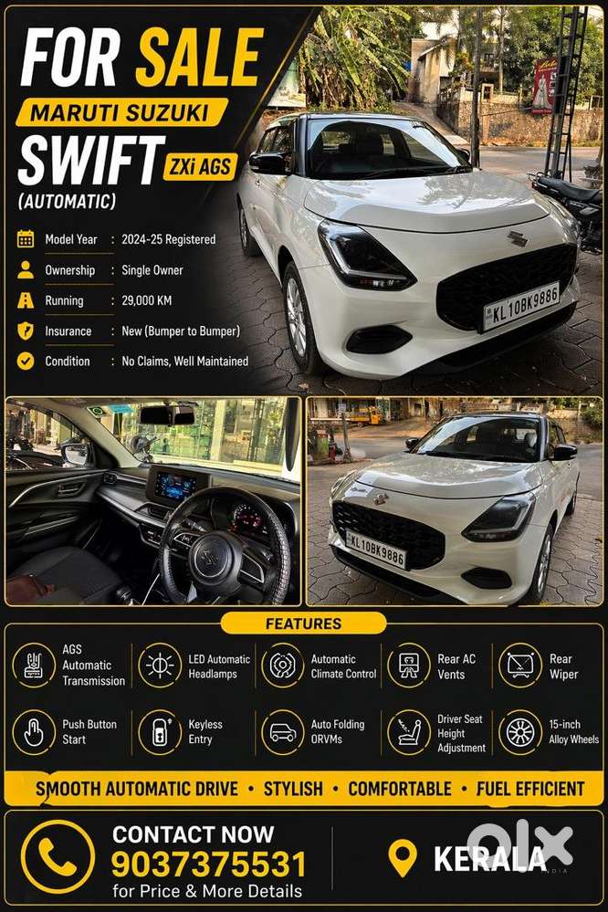 Maruti Suzuki Swift Ags Petrol 2024-25 Reg