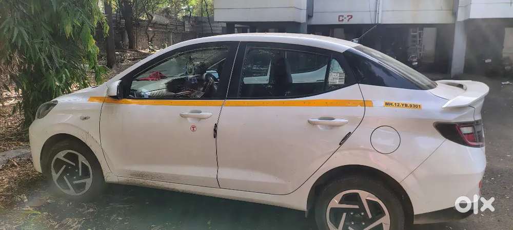 Hyundai Aura 2025 Cng & Hybrids 8000 Km Driven (yellow Number Plate)