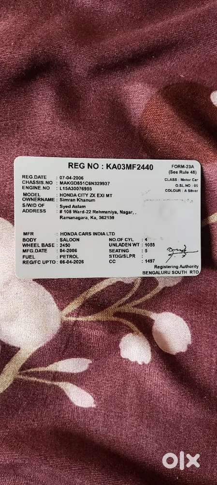 Honda City Zx 2006 Petrol Well Maintained,