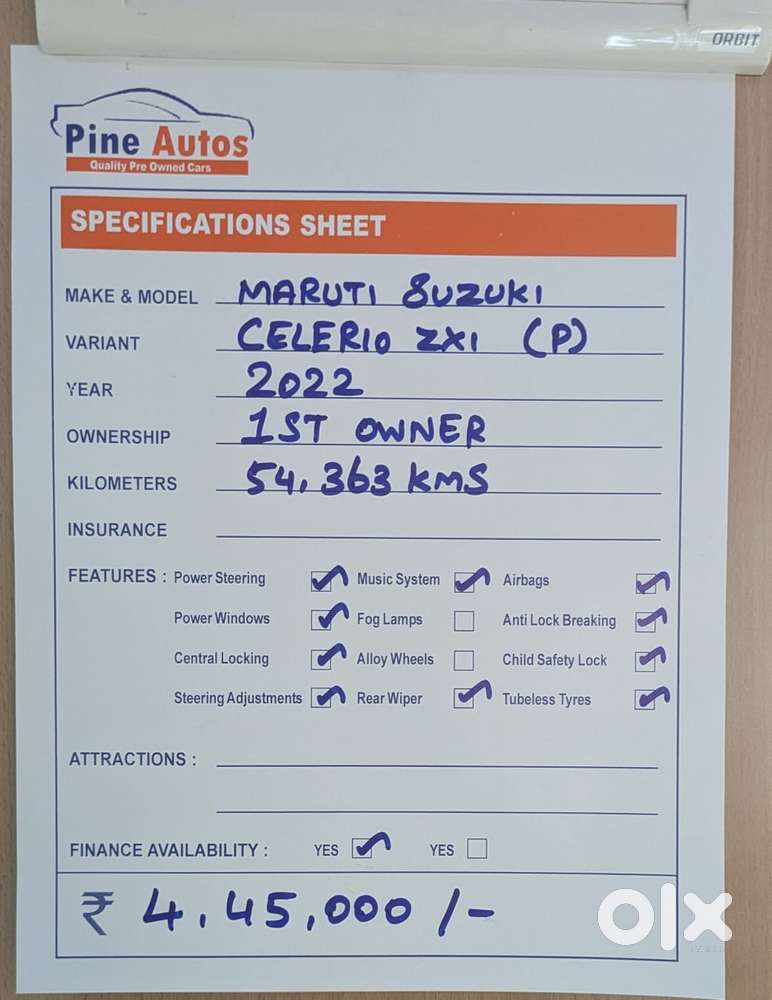 Maruti Suzuki Celerio Zxi, 2022, Petrol