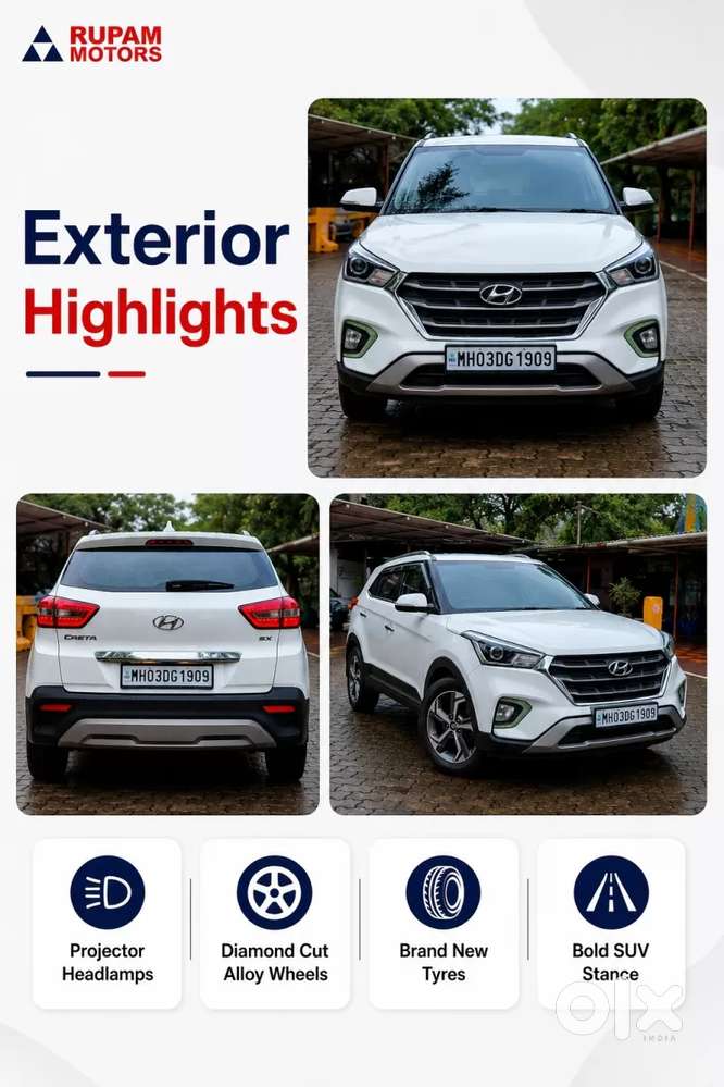 Hyundai Creta 1.6 Sx (o), 2019, Petrol
