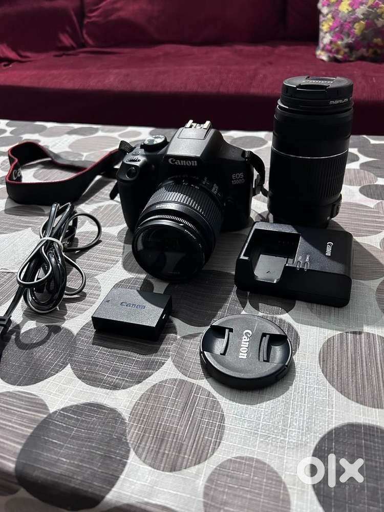 Canon Model : EOS 1300D 18MP DSLR with dual lenses