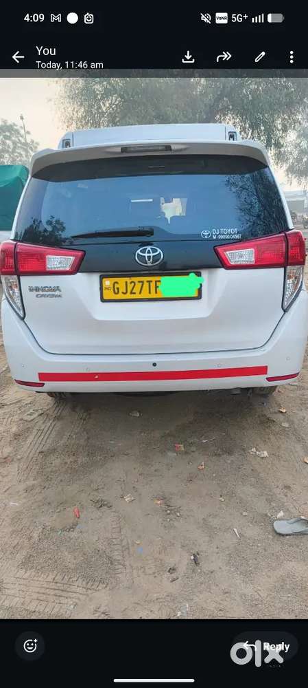 Toyota Innova Crysta 2024 Diesel 85000 Km Driven With Company Record