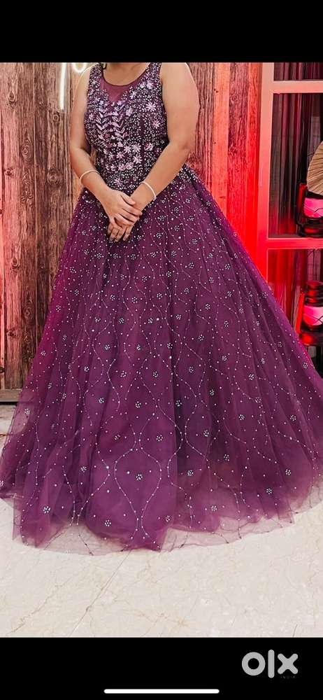 Designer Wine Gown Party Wear Like New Women 1824492958