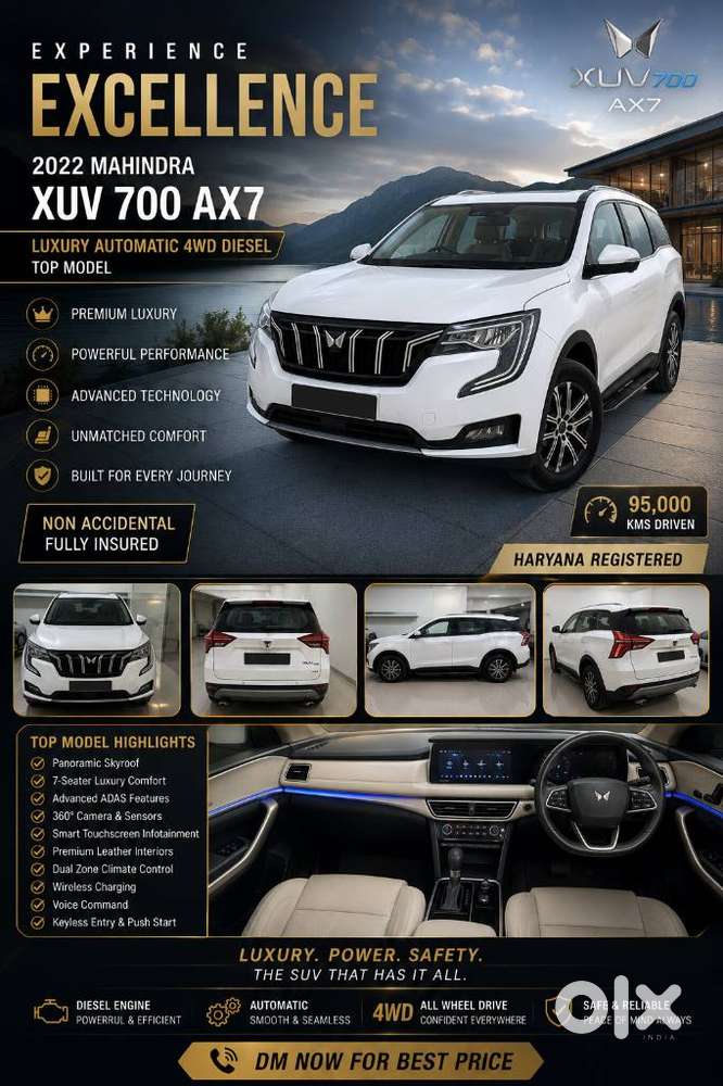Mahindra Xuv700 2.2 Ax 7 Diesel At Str, 2022, Diesel
