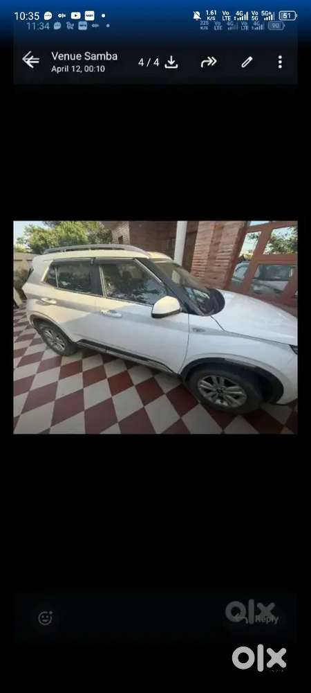Hyundai Venue Petrol 2021 With Alloy Wheels 16 Inch Tyres, Led Screen