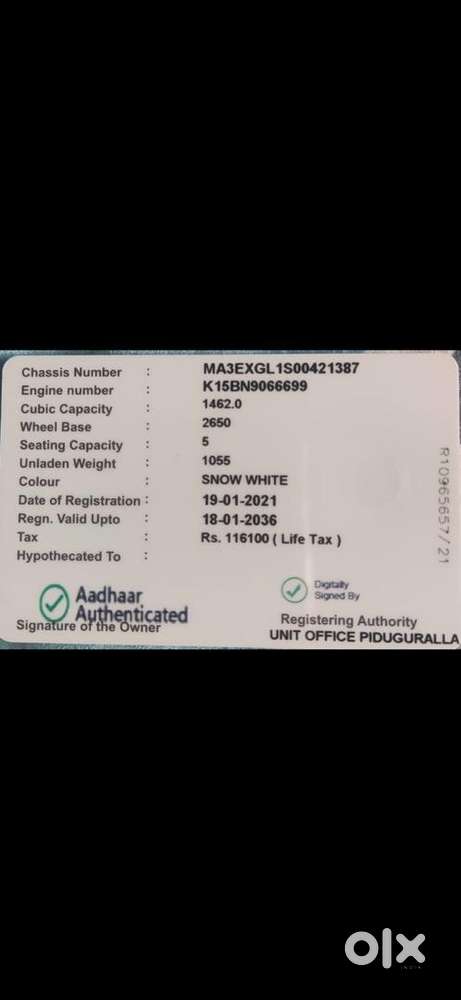Maruti Suzuki Ciaz 2021 Petrol Good Condition