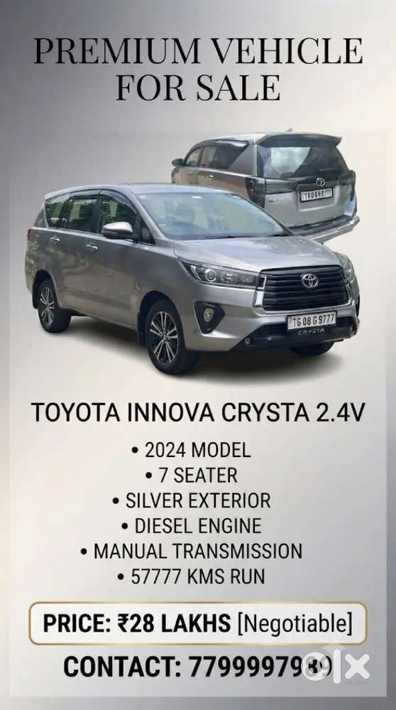 Toyota Innova Crysta 2.4v 2024