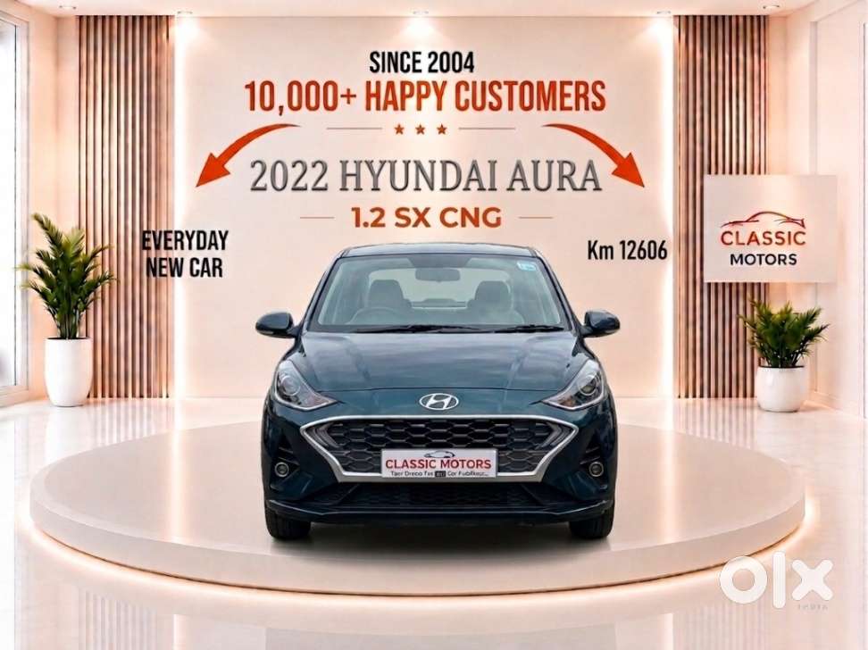 Hyundai Aura Sx 1.2 Cng, 2022, Cng & Hybrids