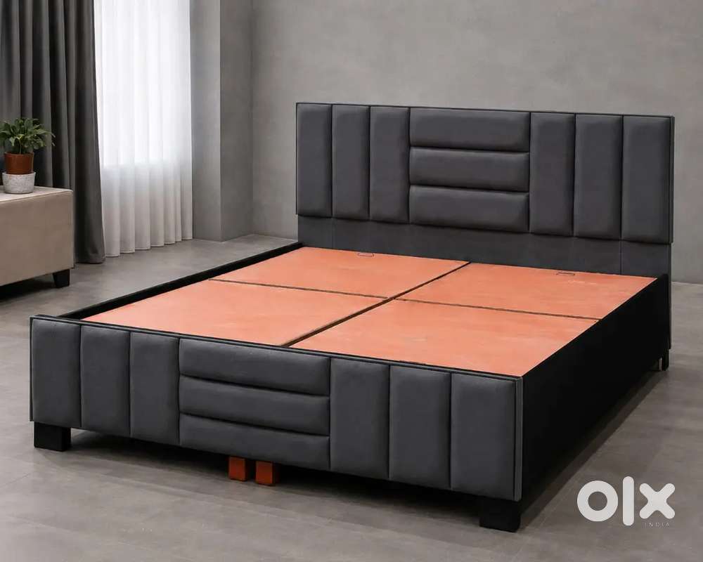 Brand new fancy double bed with box storage ( sainik farms)
