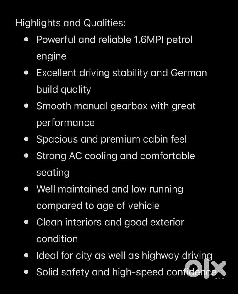 Volkswagen Vento Petrol Well Maintained