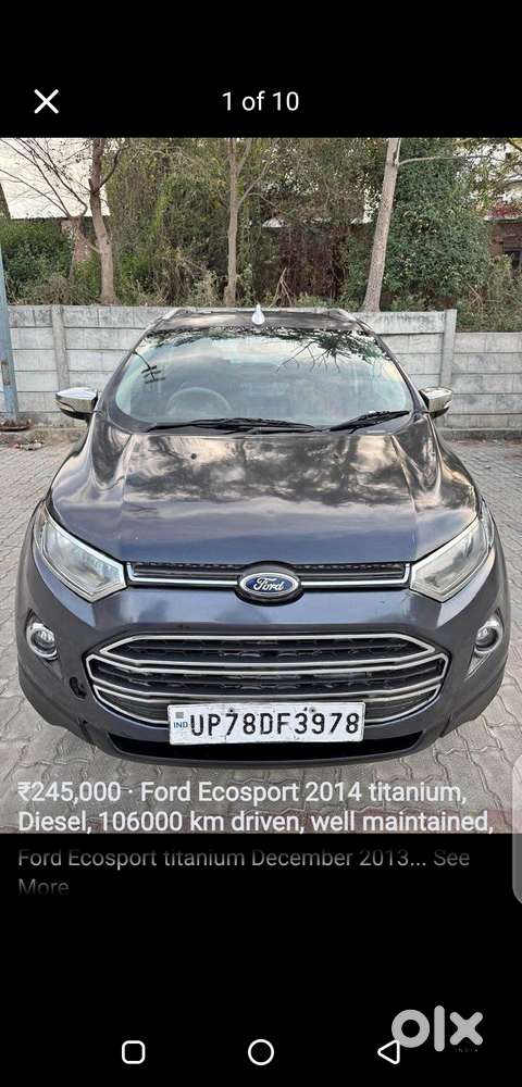 Ecosport Titanium Dec 2013 Owner 3rd 106000 Km Driven Diesel Good Car