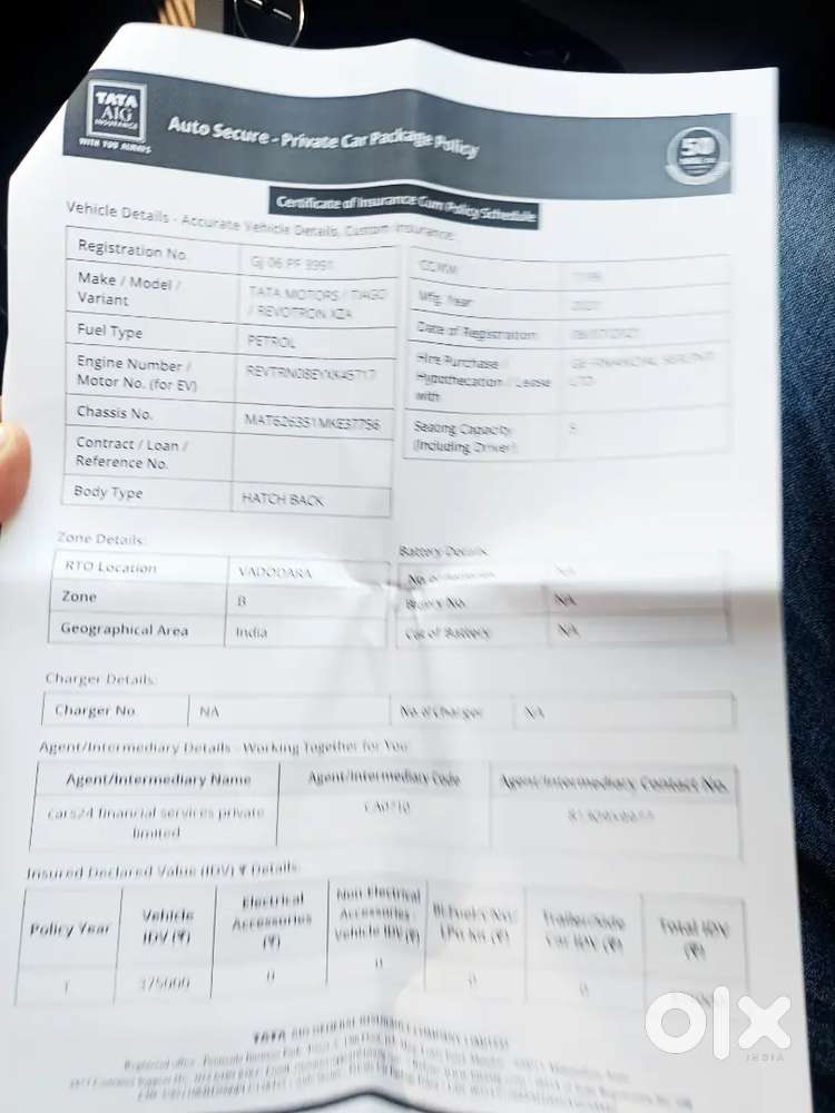 Tata Tiago 2021 Petrol 62000 Km Driven
