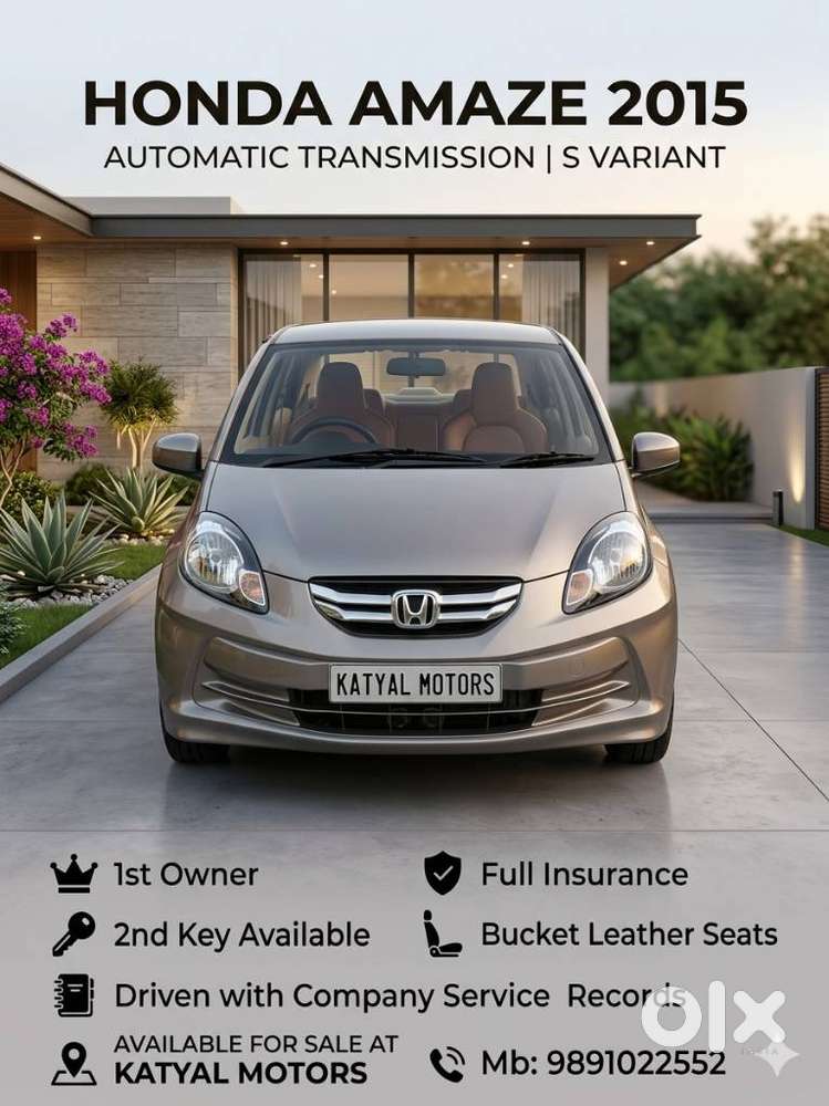 Honda Amaze S Option Cvt I-vtec, 2015, Petrol