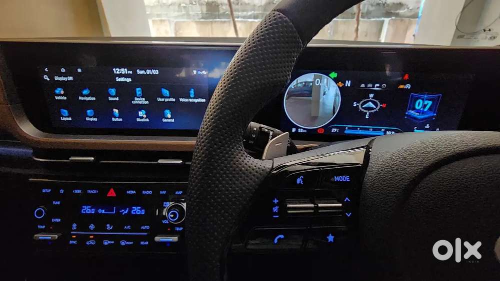 Hyundai Alcazar 1yr Old, Petrol Automatic, 7 Seater, 11k Kms.