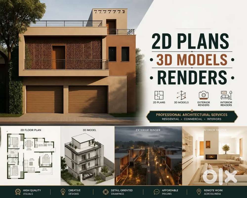 2D Plans | 3D Models | Interior & Exterior Renders