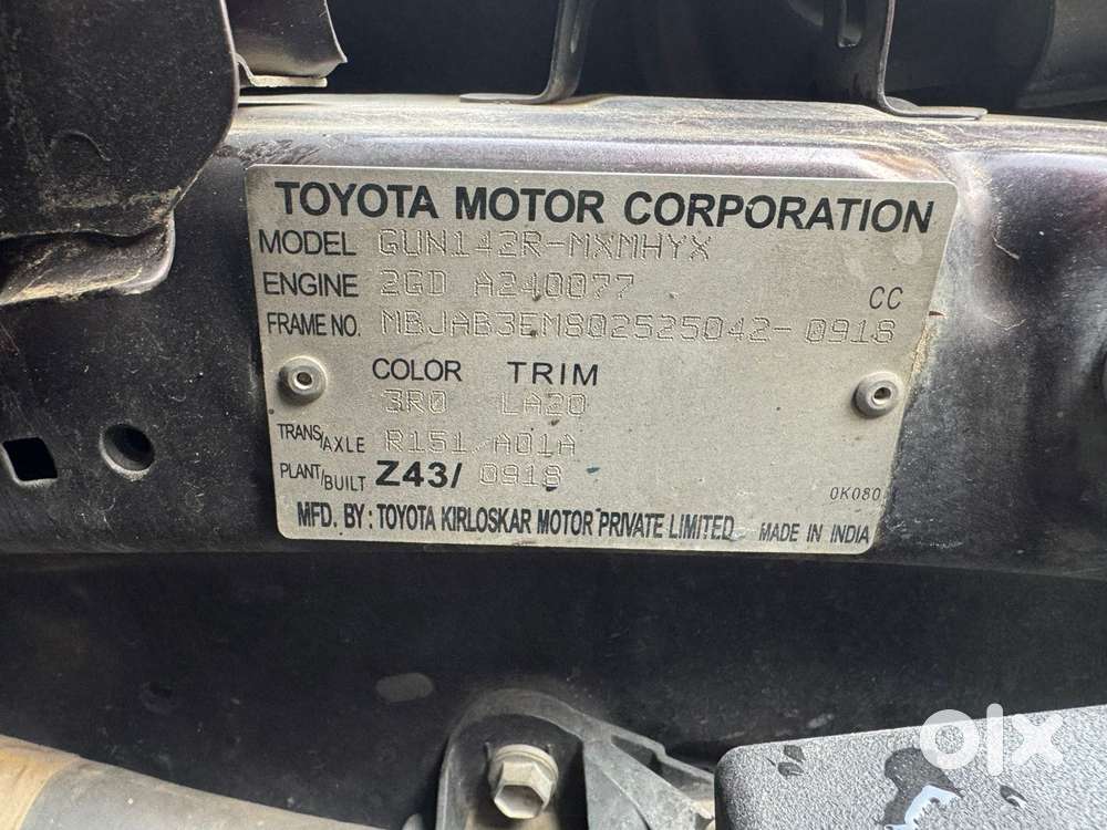 Toyota Innova Crysta 2.8 Z, 2018, Diesel