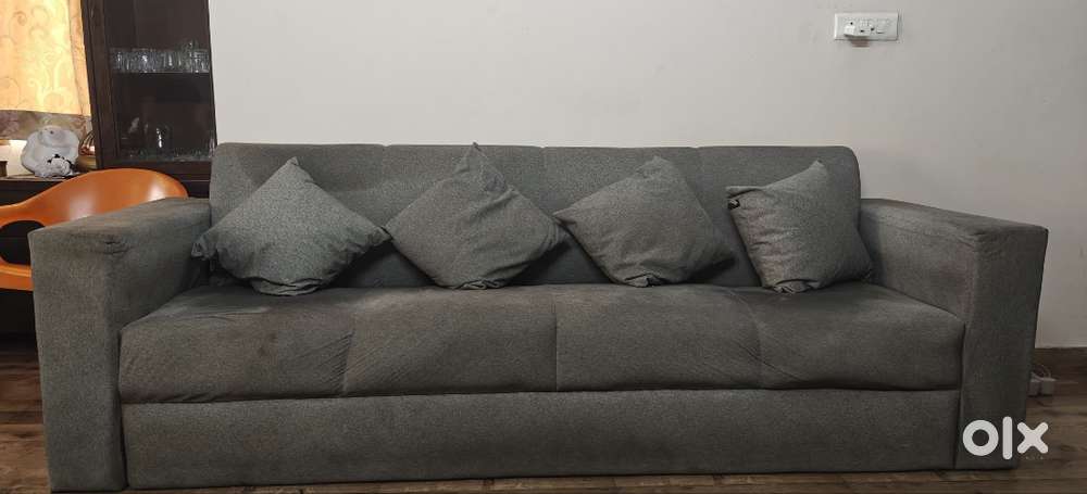 Premium 8-Seater (4+4) Fabric Sofa Set with 8 Cushions