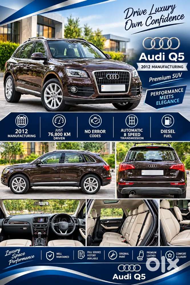 2012 Audi Q5 Diesel With Sunroof