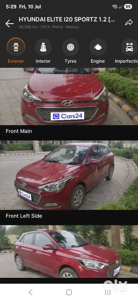 Up Number Hyundai I20 Sportz 2014 Petrol Manual