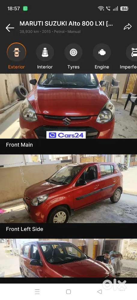 Maruti Suzuki 800 2015 Petrol 38930 Km Driven
