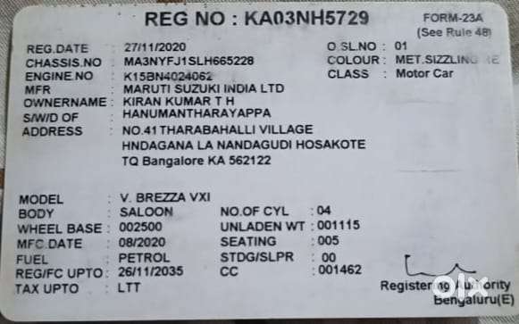 Maruti Suzuki Vitara Brezza 1.5 Vxi, 2020, Petrol