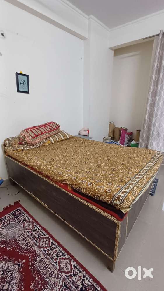 Bed with storage and window ac