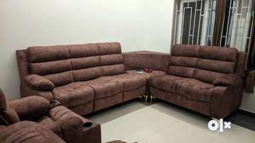 L shape recliner sofa set outlet